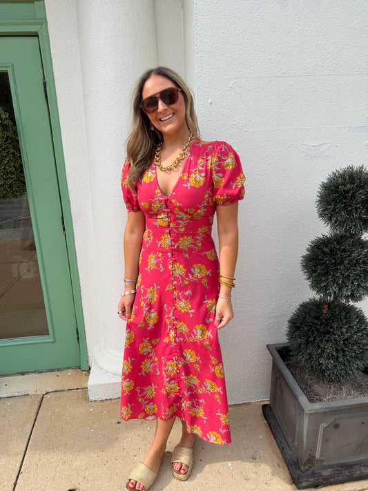 Poppy Dress Coral