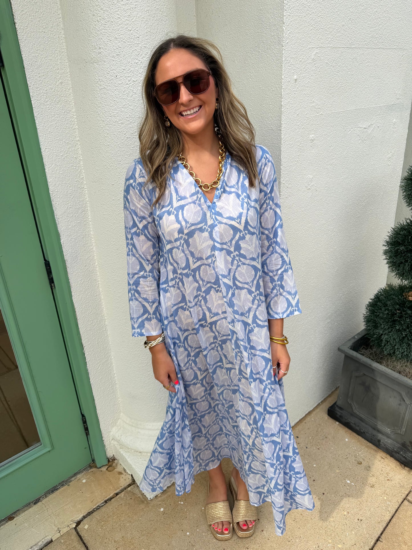 Calypso Addison Dress Lt. Blue