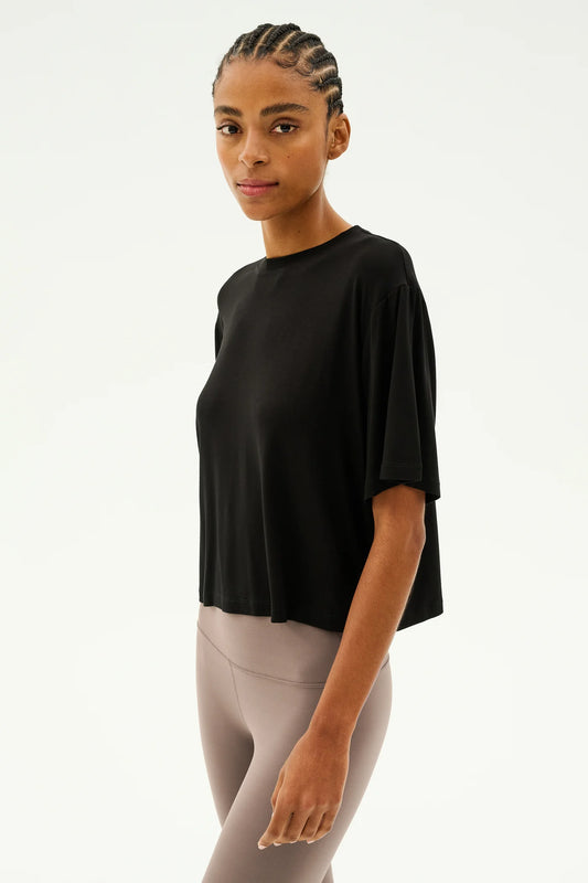 Djuna Oversized Jersey Tee Black Splits59