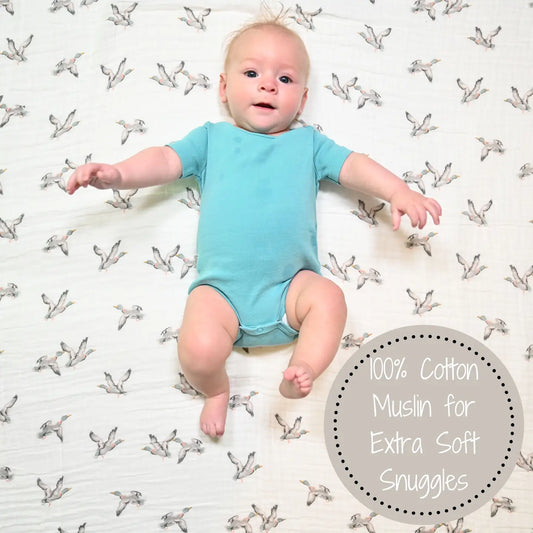 Quackin up Baby Muslin Blanket