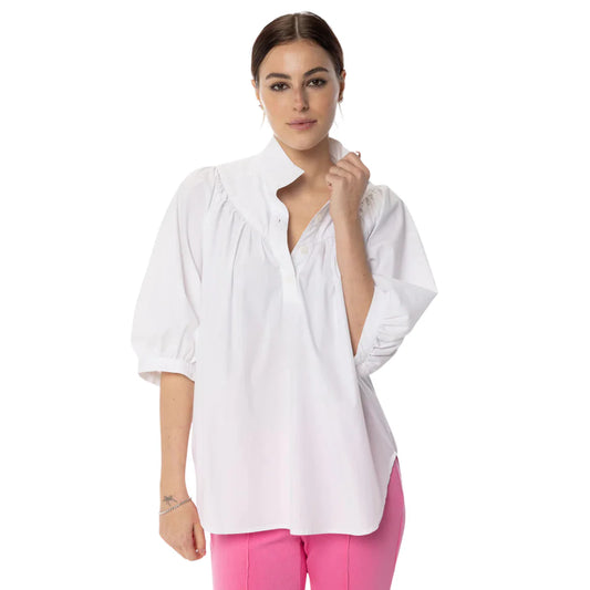Avie Top in Solid White