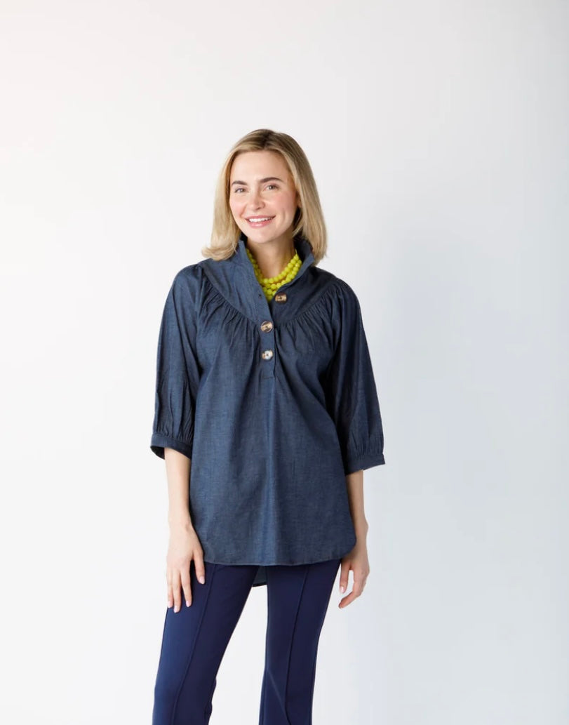 Avie top Stretch Denim