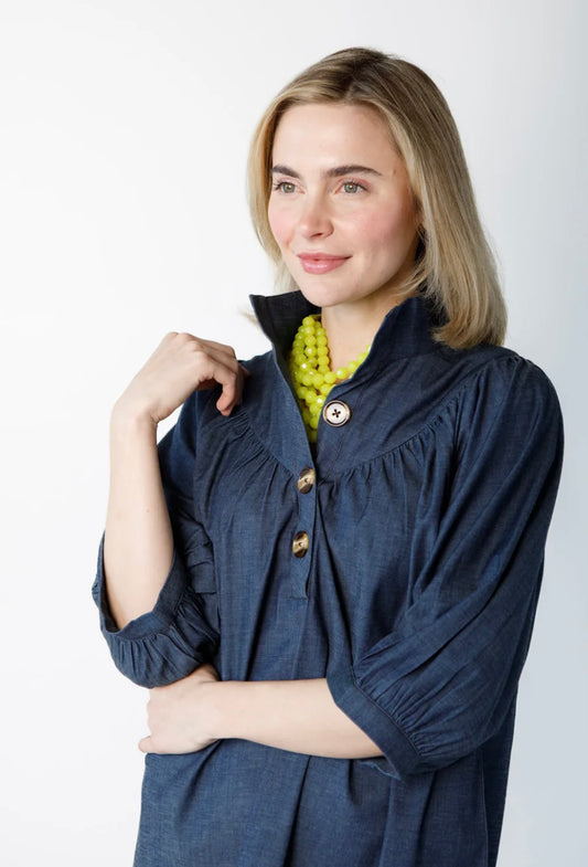 Avie top Stretch Denim
