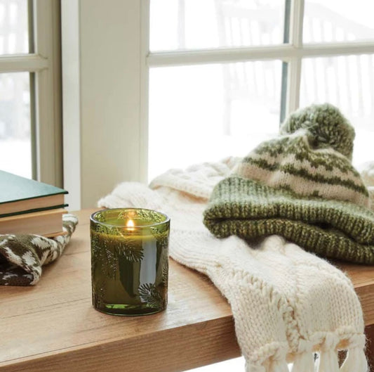 Frasier Fur Green Glass Candle