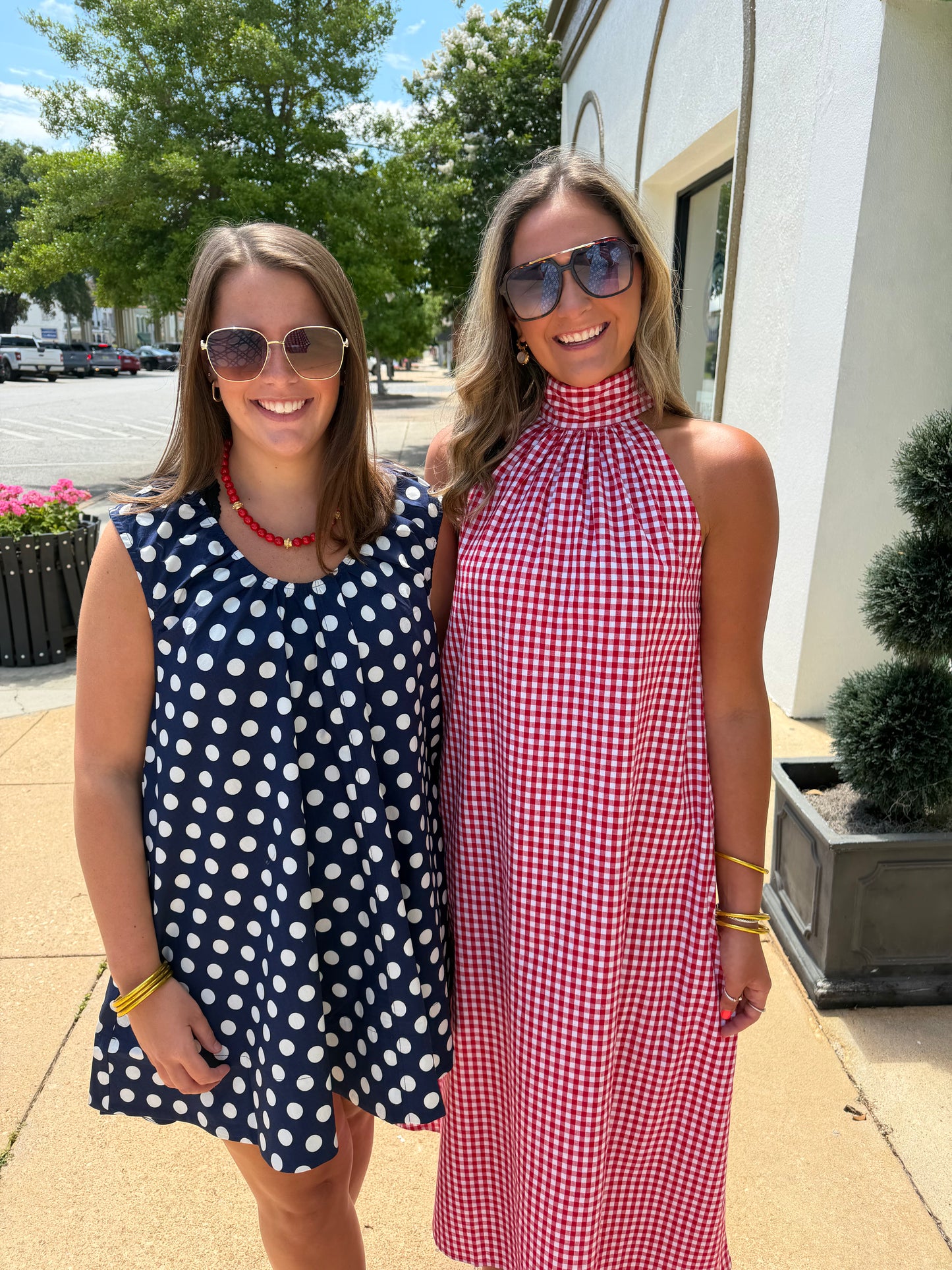 Erin Polka Dot Swing Mini Dress
