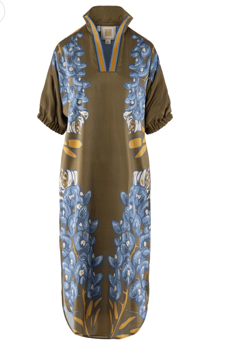 Poppy Caftan Bluebonnet