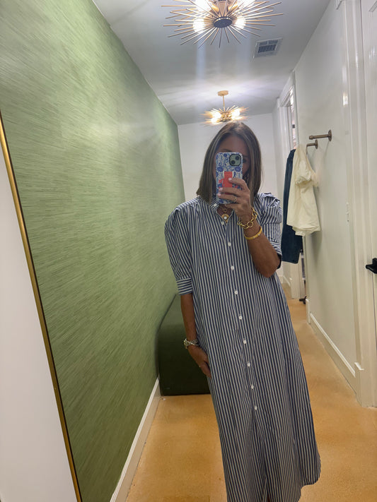 Navy Stripe Dress