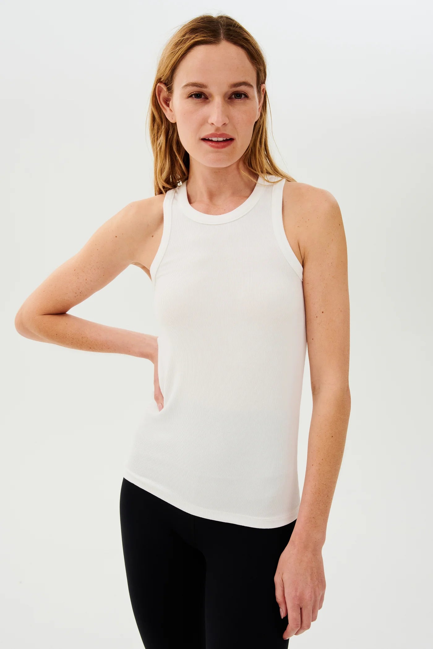 SPLITS59 Kiki Rib Tank White