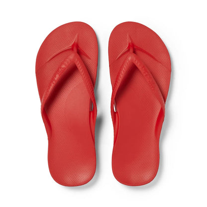 Chili Red Archies Arch Support Flip Flops