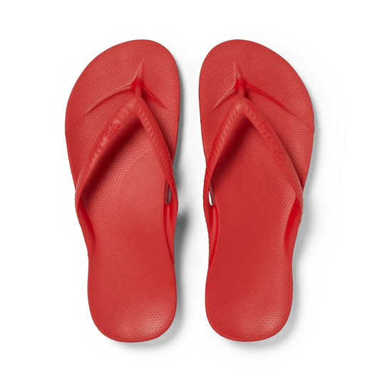 Chili Red Archies Arch Support Flip Flops