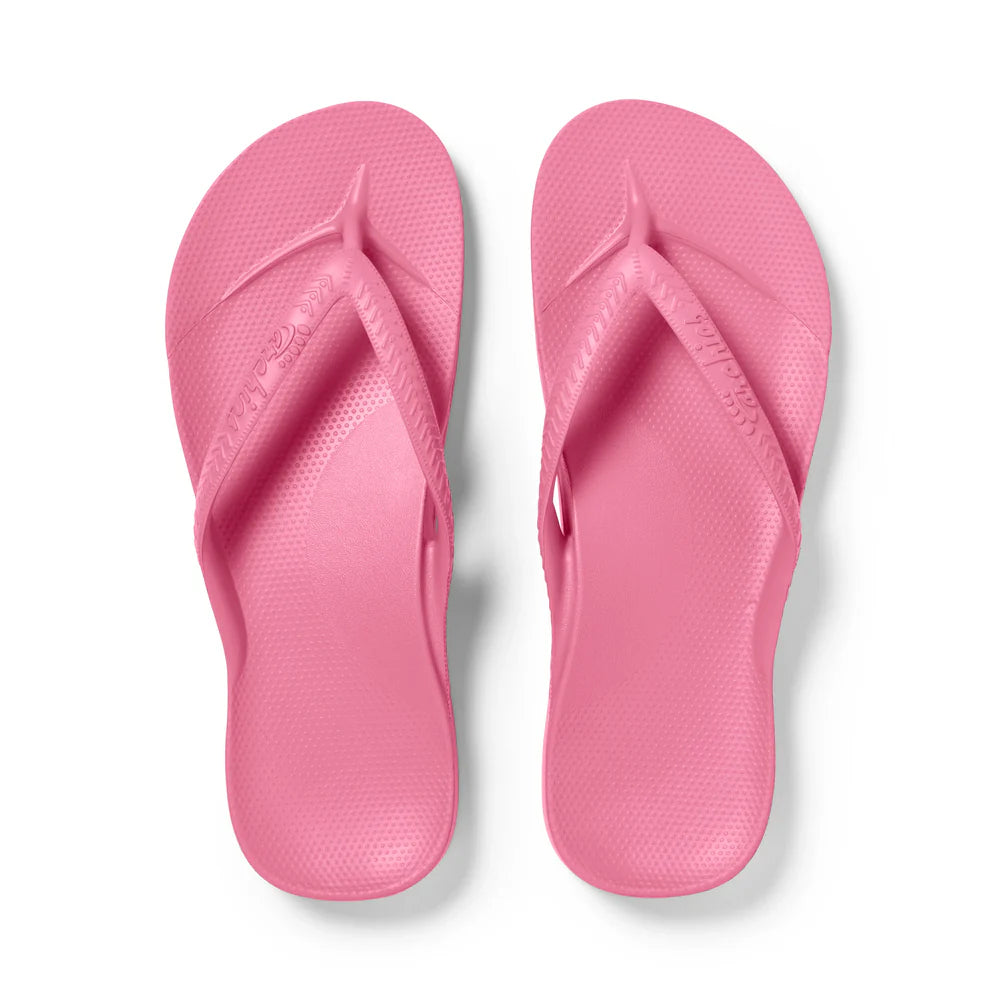 Hot Pink Archies Arch Support Flip Flops