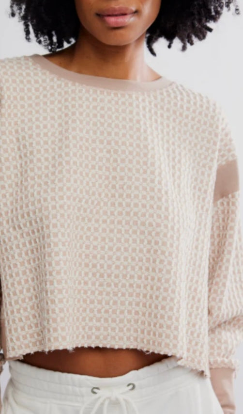 My Time Layer Tee Textured Sandy