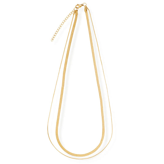 Ellie Vail Cassia Double Chain Necklace