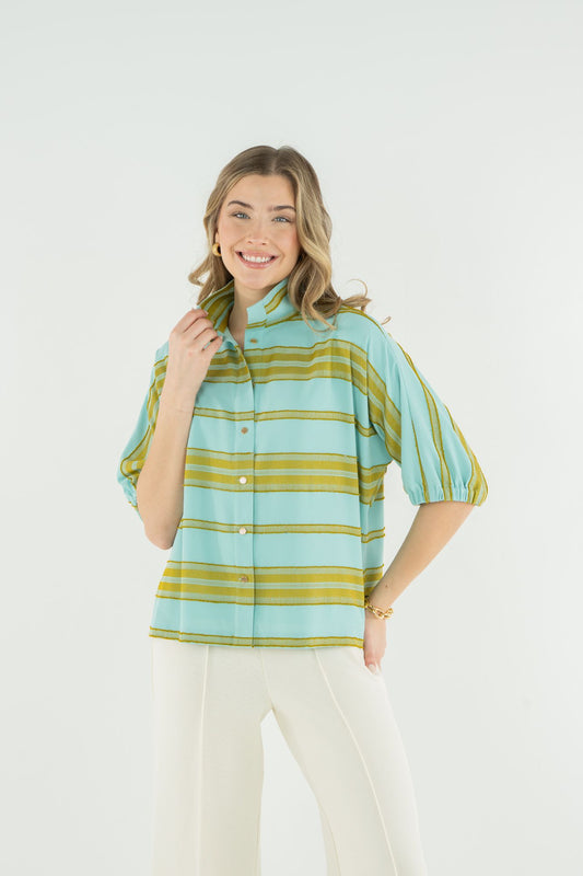 Bonny Top Fringe Stripe