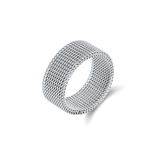 Ellie Vail Etta Mesh Ring Silver