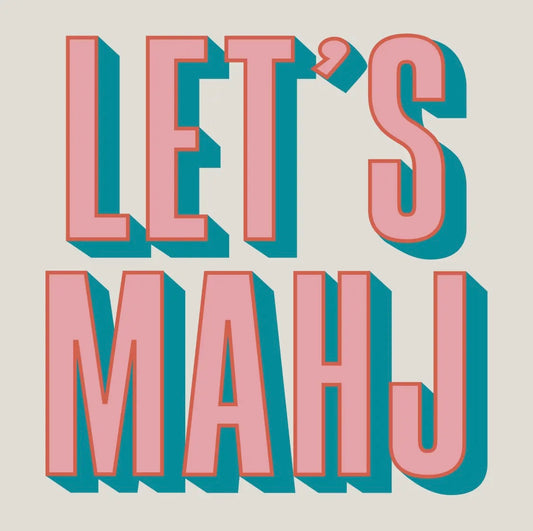 Let's Mahj cocktail napkins