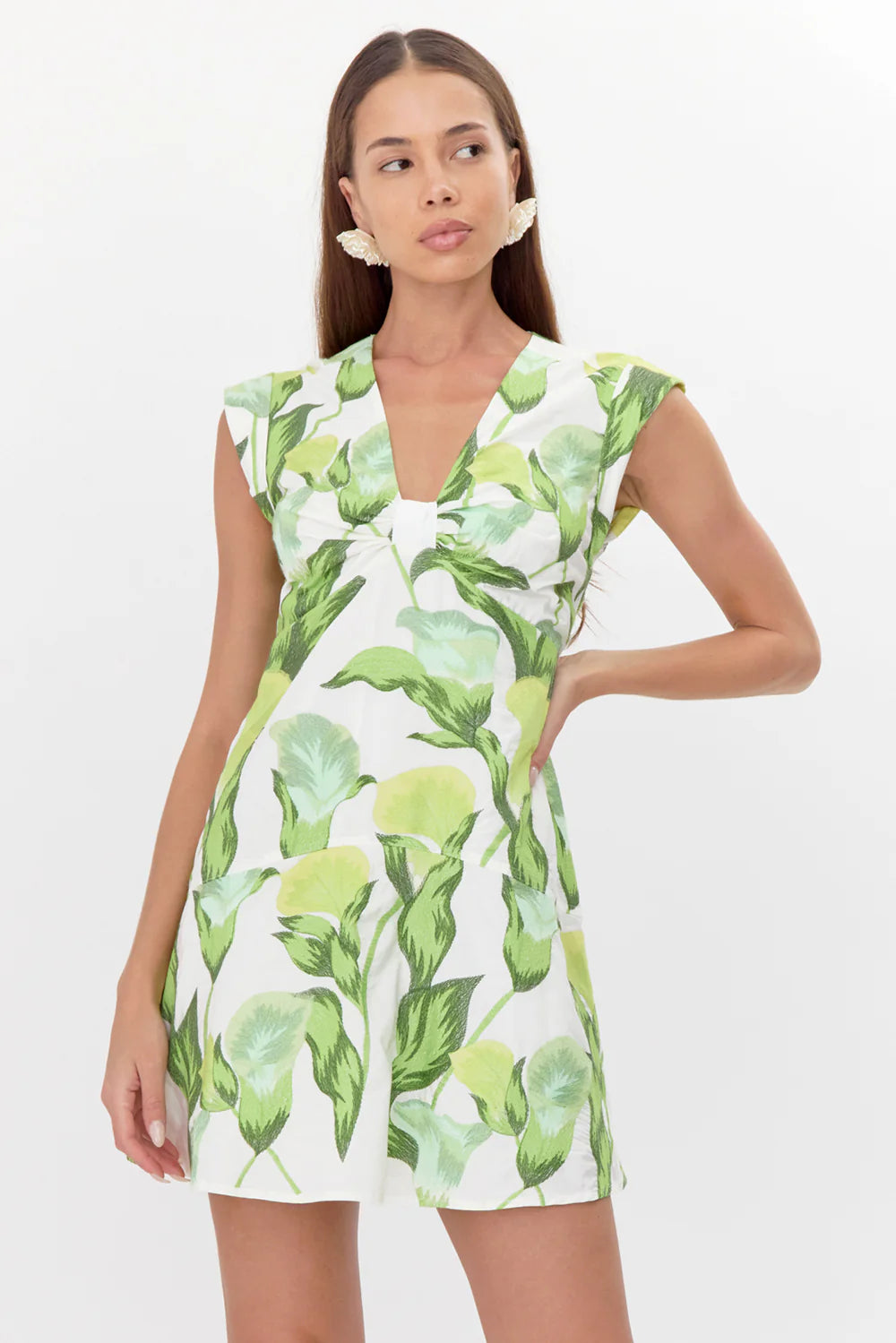 Eloise twist Front Printed Mini Dress