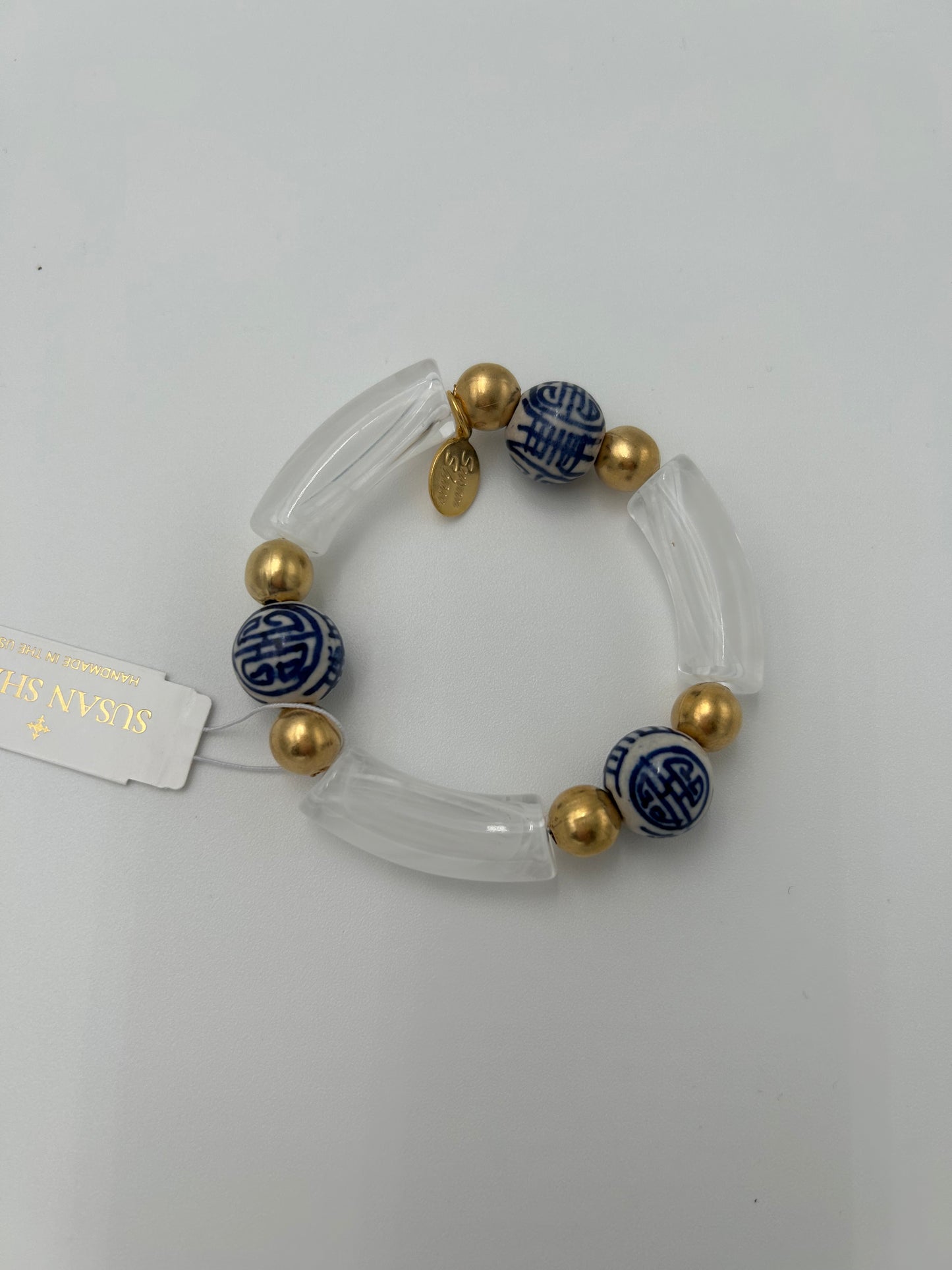 Susan Shaw Blue & White Charleston Bracelet