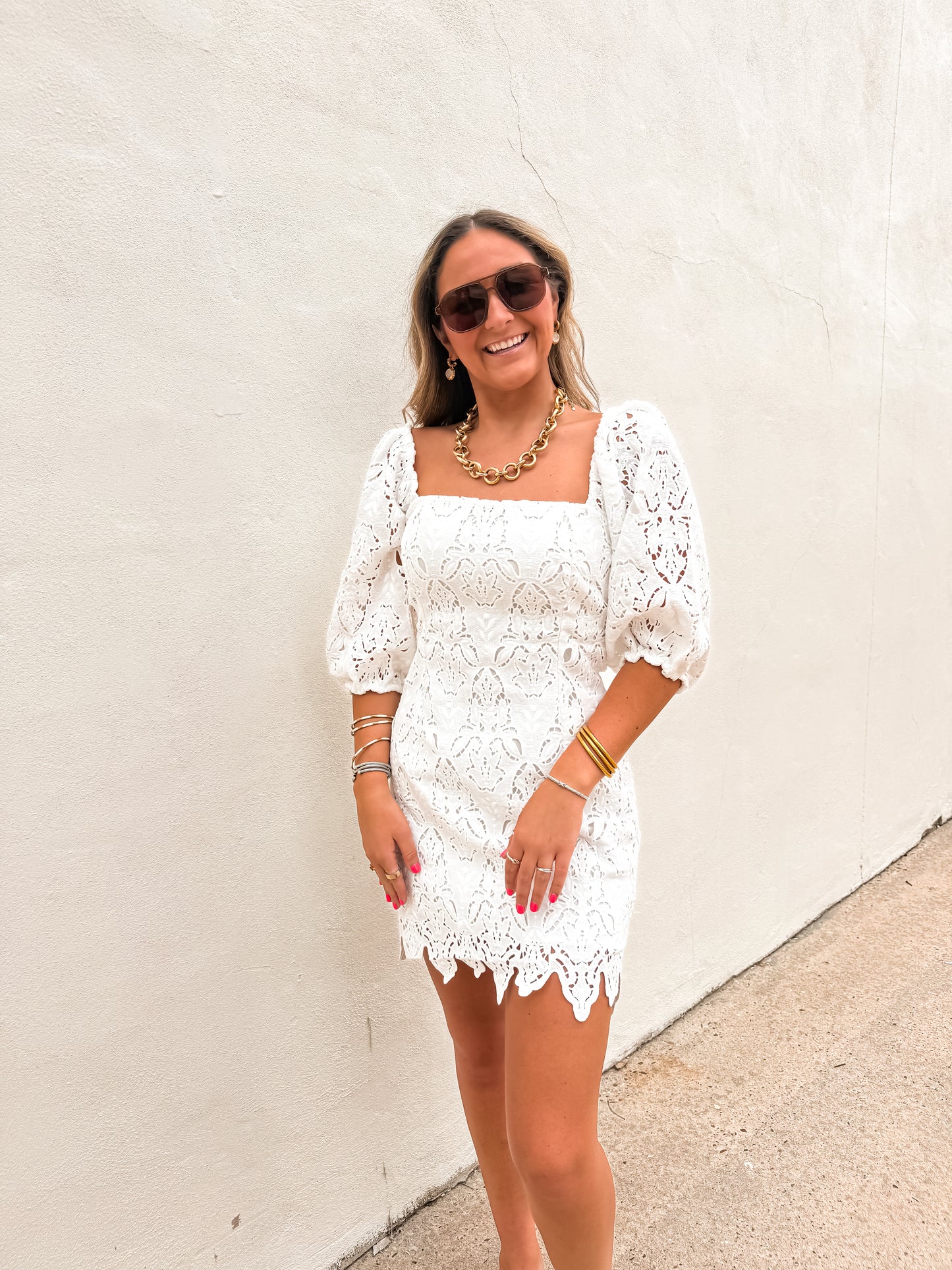 White Lace Dress