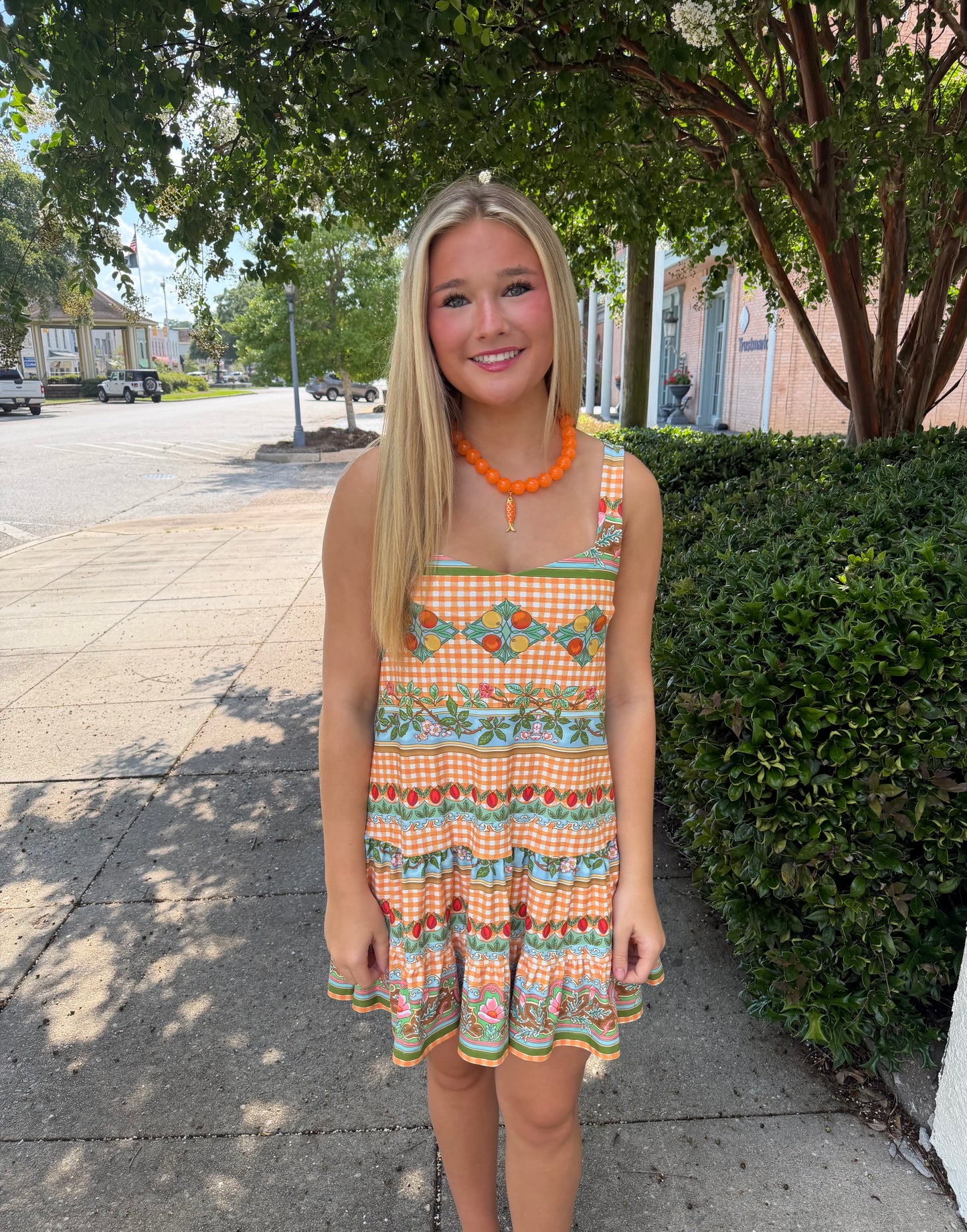 Ines Dress Garden Gingham
