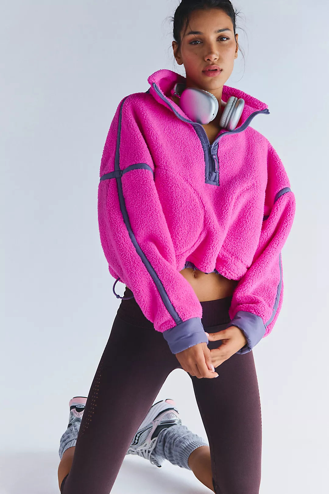 Mountain High Half Zip Fleece Shop Fuchsia Flirt