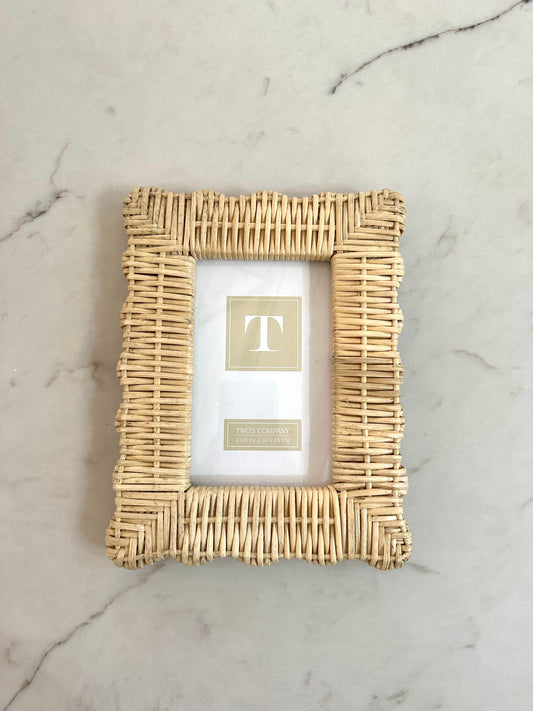 Wicker Weave Small Frame 4x6