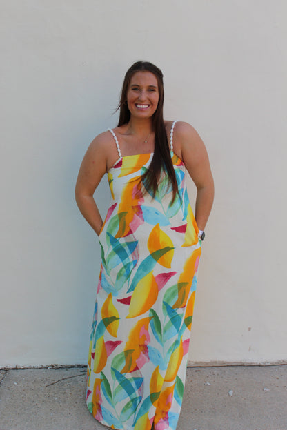 Multi Lemon Detailed Maxi