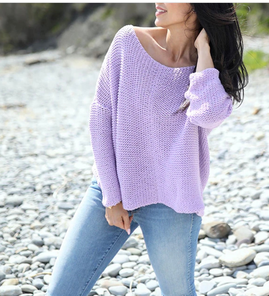 Key West Cotton Crew Lavender