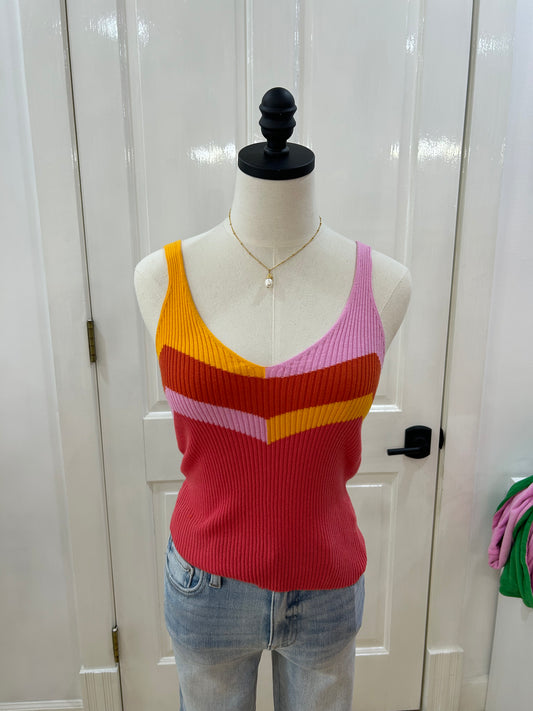 Brodie Chevron Stripe Cami