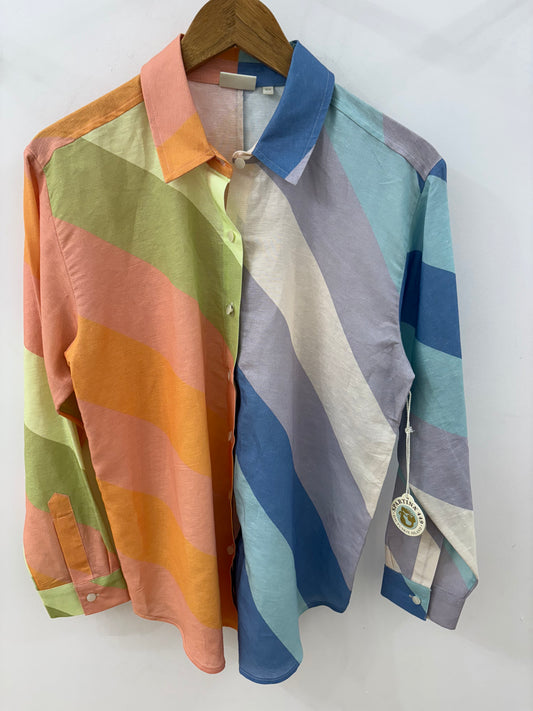 Aida Buttonfront Shirt Overboard Cabana Stripe