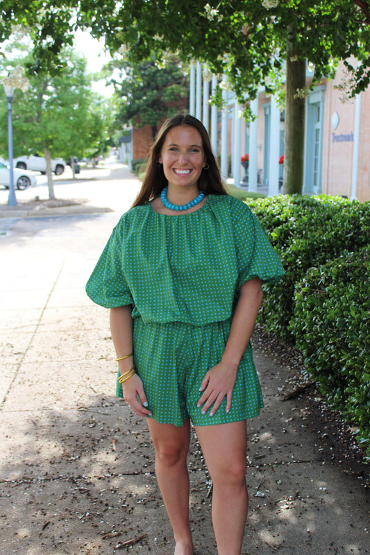 Kelly Green Dot Top