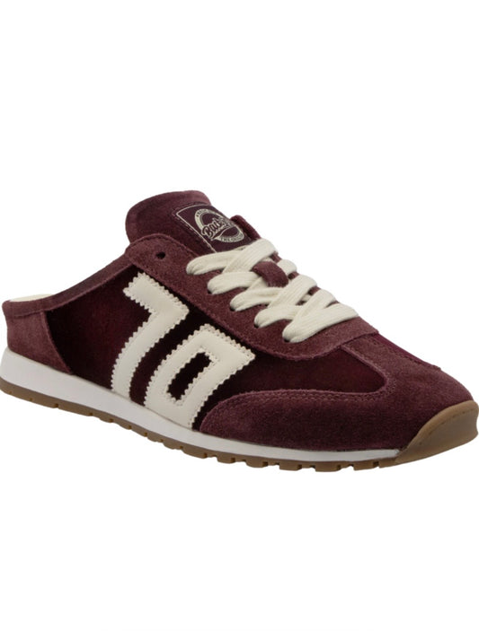 Venice W26 Velvet Wine Backless Sneaker