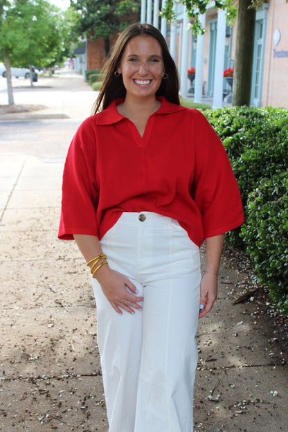 White Wide Leg Pant