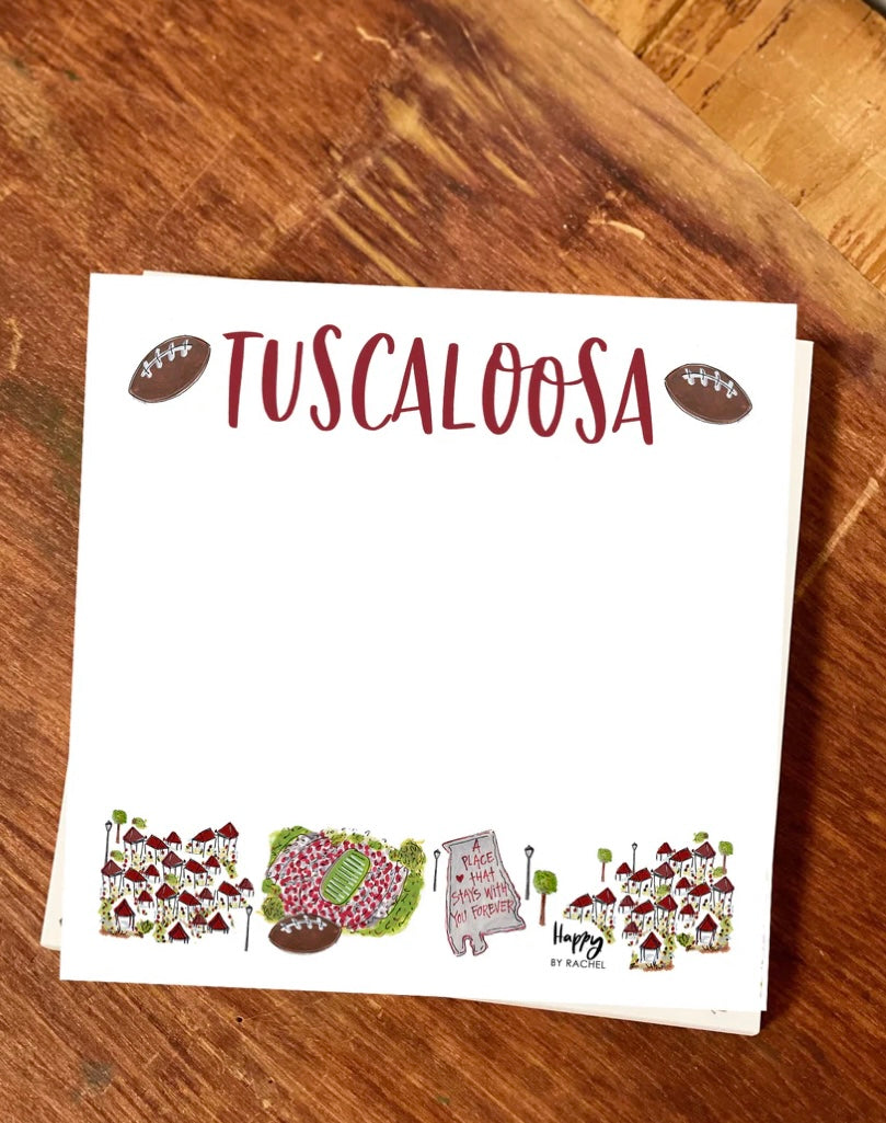 Tuscaloosa Chunky Notepad-Stationery Writing Pad 100 Pages