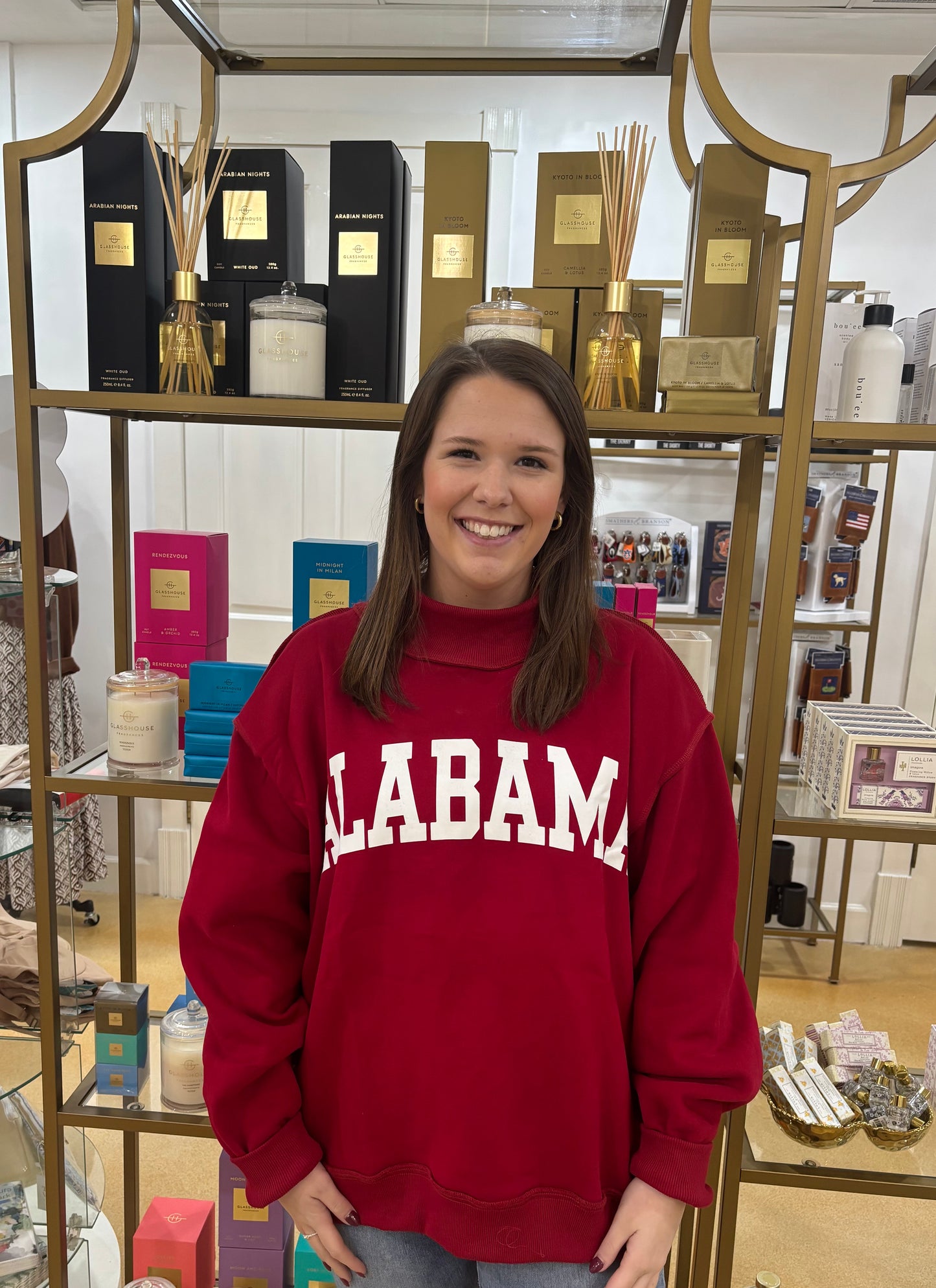 Alabama Mock Neck Reversible Sweatshirt