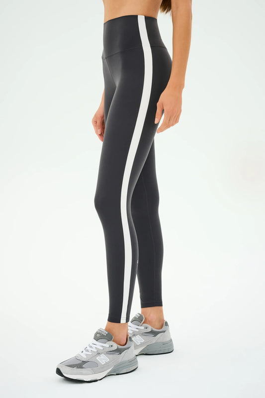 Clare High Waist Rigor 7/8 Graphite/White