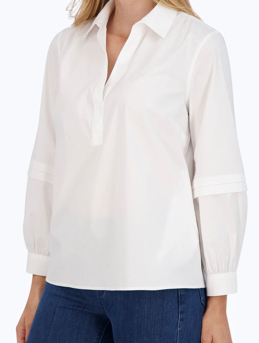 Frankie 34 Sol Stretch Shirt in White