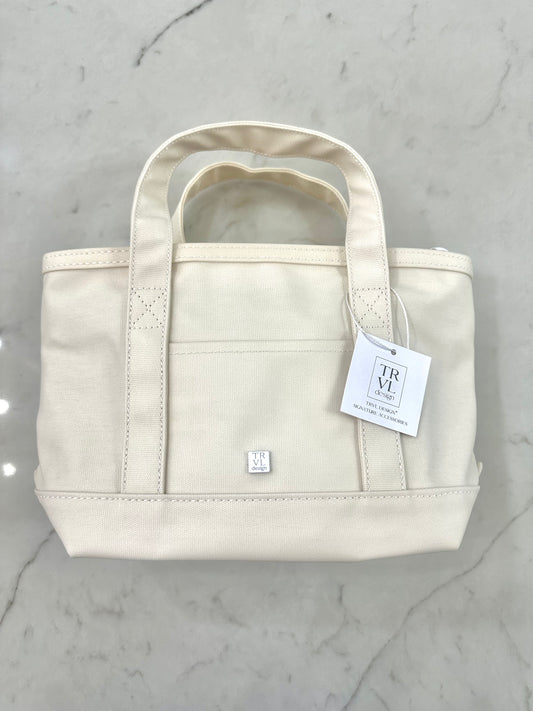 MINI TOTE - Coated Canvas NATURAL