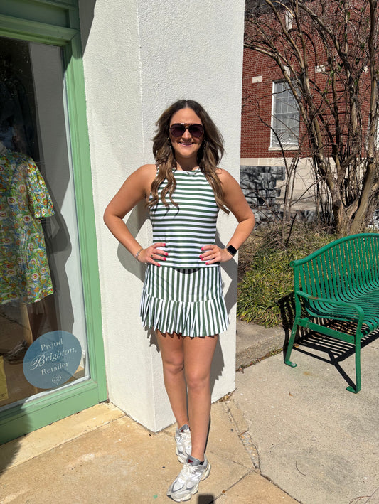 Jessie Boxwood Stripe Top