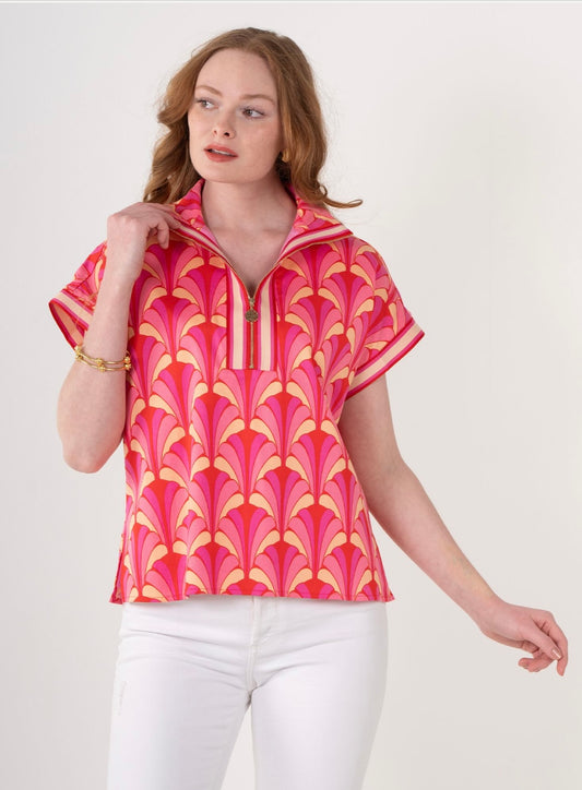 Poppy Pullover Scallop Tencel Twill