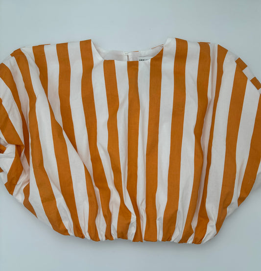 Striped Blouson Top