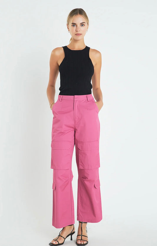 Wide Leg Cargo Pants