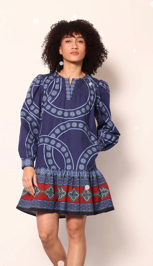 Ava Vintage Circles Dress