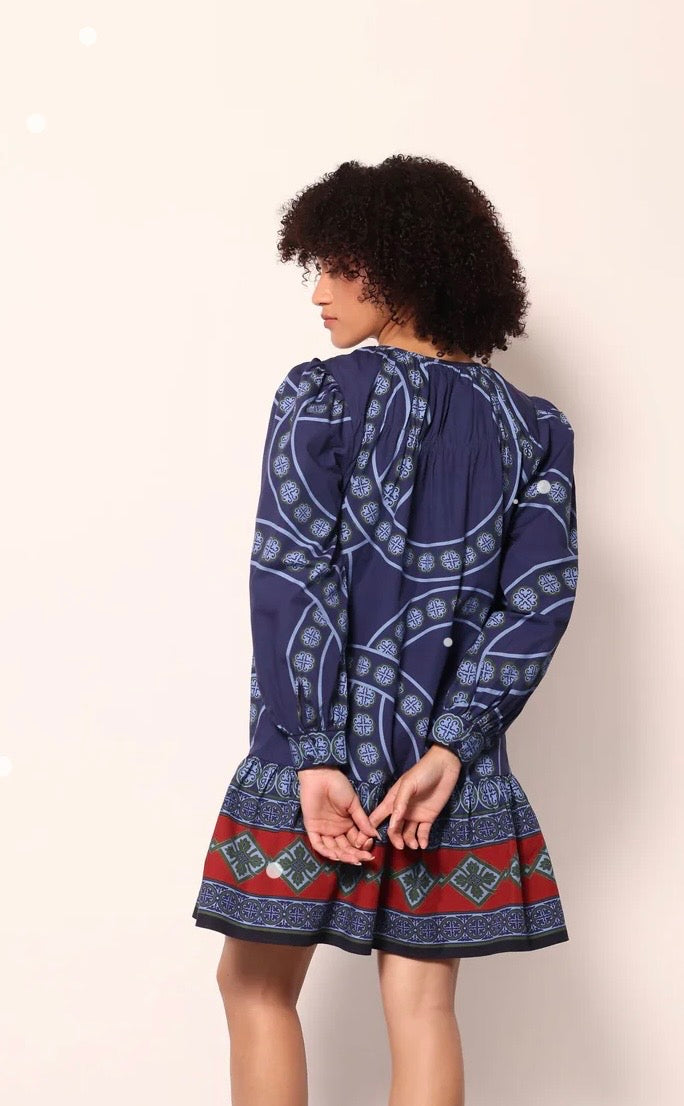 Ava Vintage Circles Dress