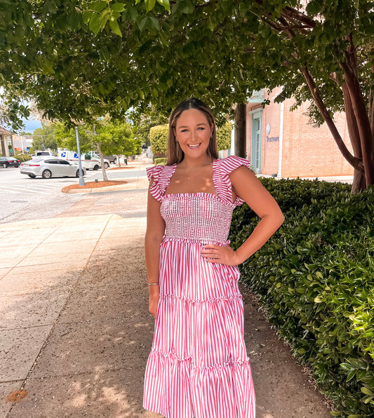 Red Stripe Dress