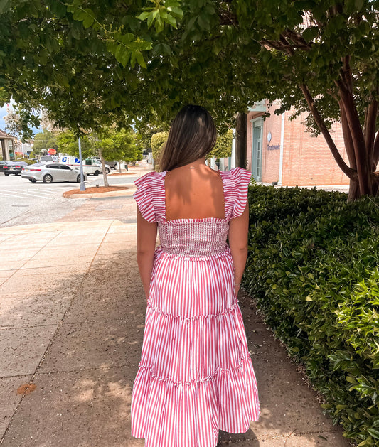 Red Stripe Dress