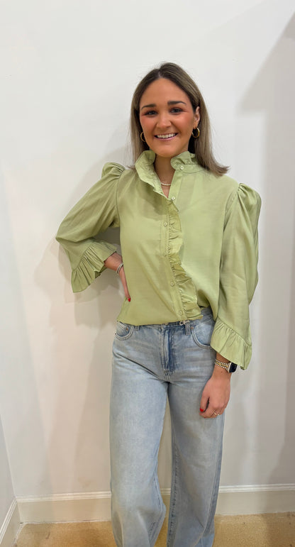 Ruffle Detailed Blouse