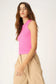 Player Racerback Rib Tank in Potion Pink