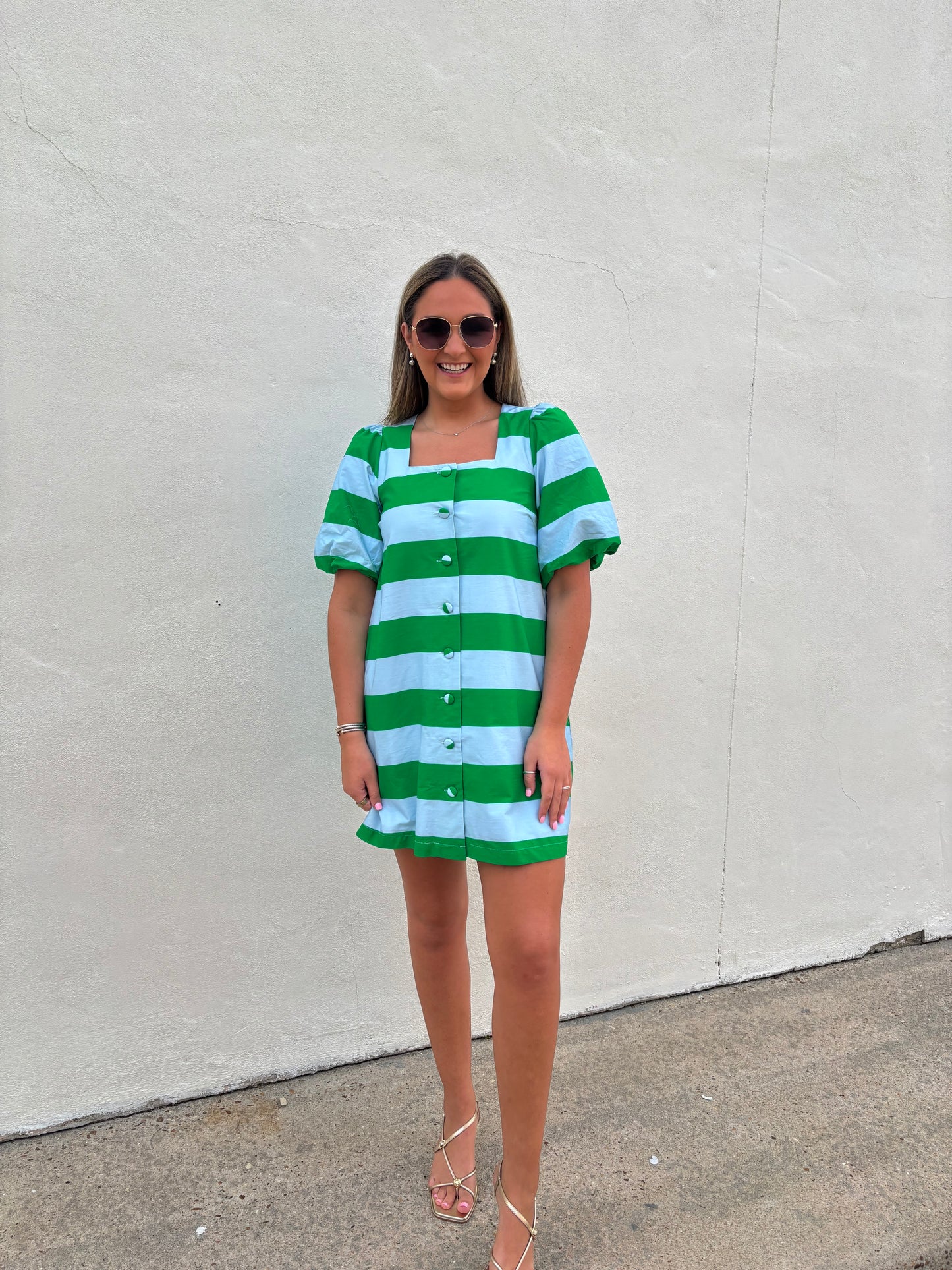 Green/Blue Stripe Mini