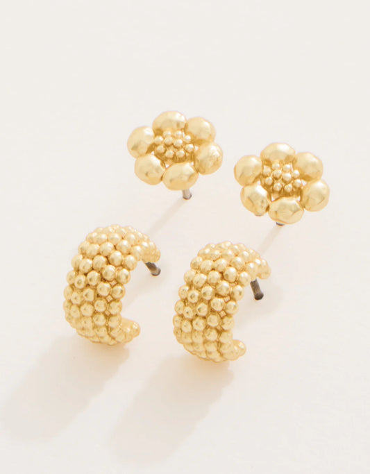 Louisa Earrings Set Gold